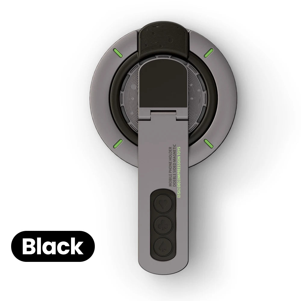 3 IN 1 MAGNETIC FINGER RING HOLDER ROTATE DOUBLE SIDED MAGNETIC PHONE STAND FOR IPHONE 17 16 15 14 13 12 MAGSAFE